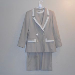 Vintage Oleg Cassini Petite 2 pc dress suit